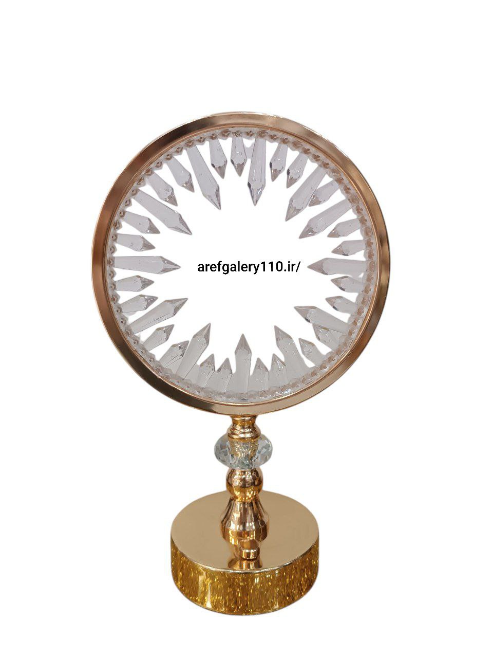 خرید و قیمت آباژور رومیزی طرح کریستالی گرد اتصال به پورت یو اس بی وارداتی