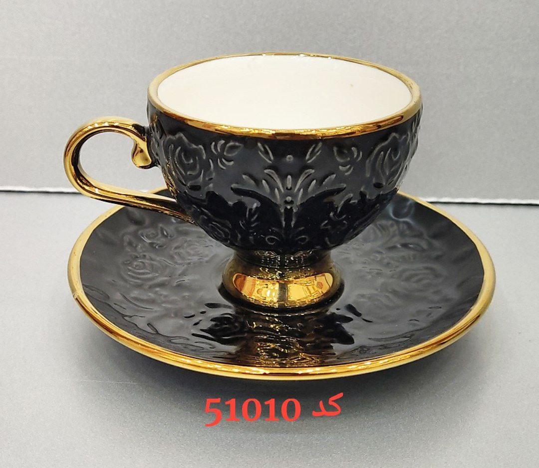 خرید و قیمت ست فنجان و نعلبکی قهوه خوری 6 نفره  کد 51010