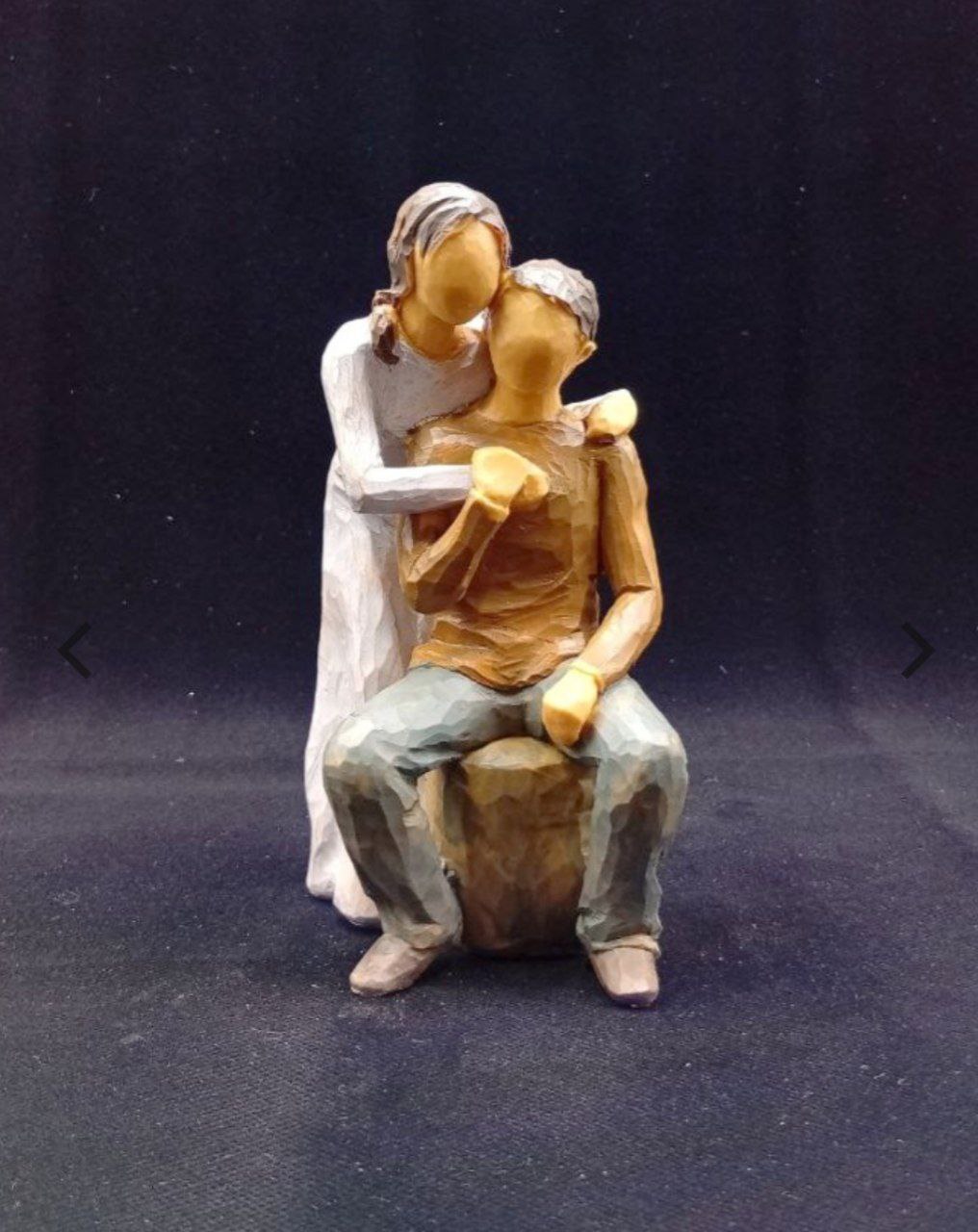 خرید و قیمت مجسمه دختر و پسر عاشق /ارتفاع 18 سانتیمتر/وارداتی/کد 1207