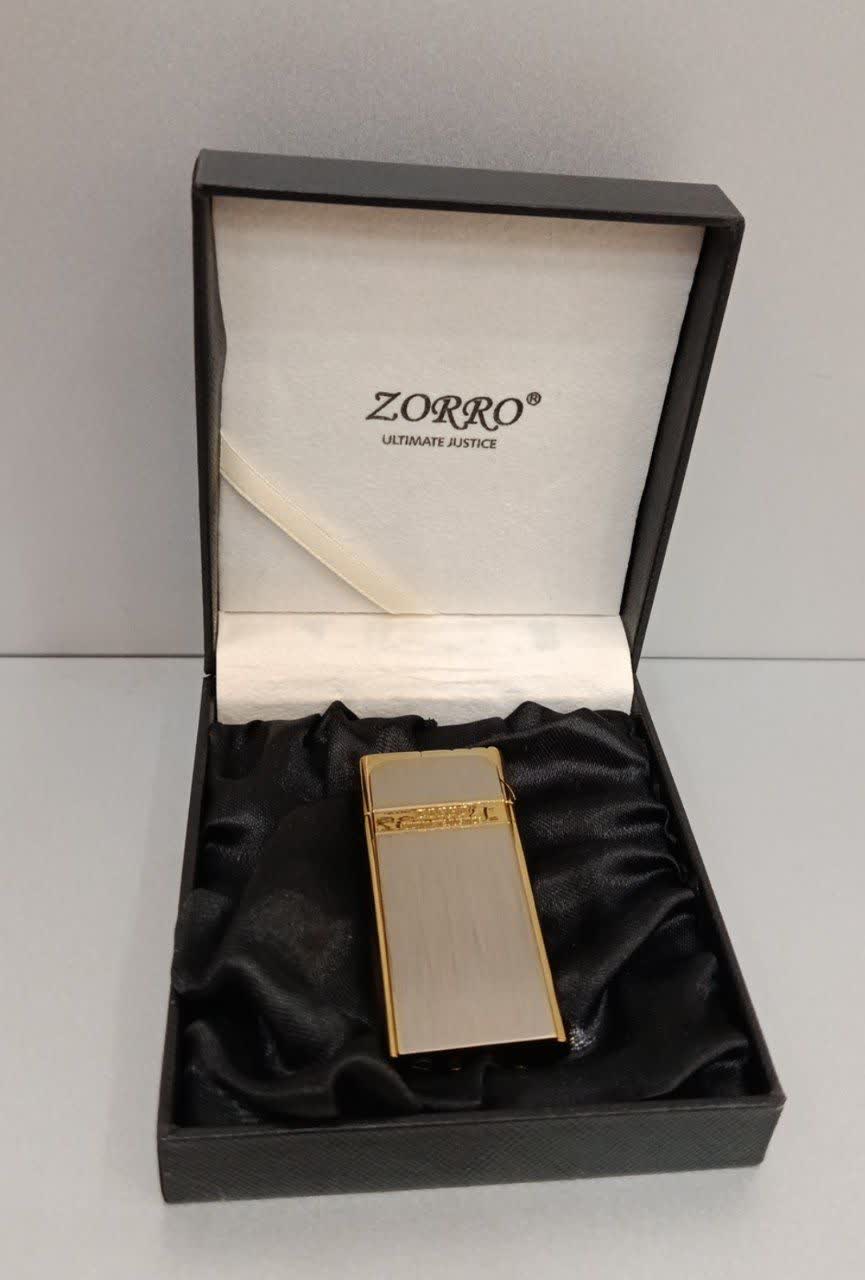خرید و قیمت فندک بدنه فلزی باریک /برند زورو ZORRO/ سوخت گاز